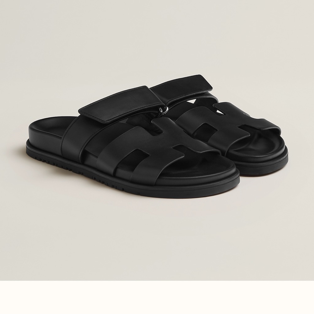 Hermes chypre sandal black size 40 1/2